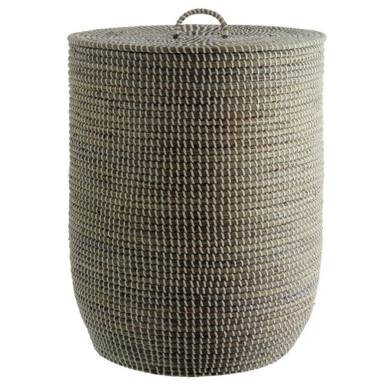 Habitat Morris Woven Lidded Laundry Bin - Grey