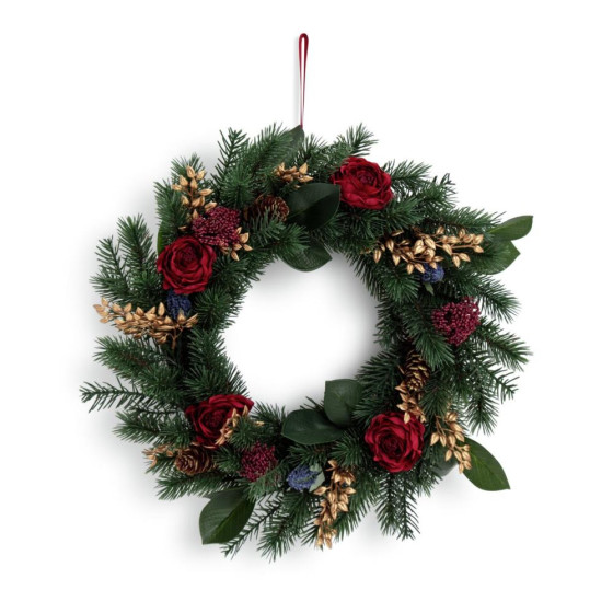 Habitat Country Walk Christmas Wreath - Green