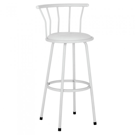 ColourMatch Gemini White Bar Stool