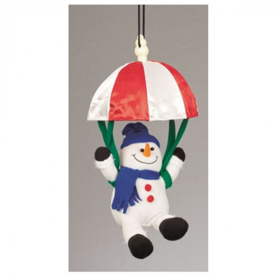 Battery Operated Musical Animated Parachuting Christmas Snowman