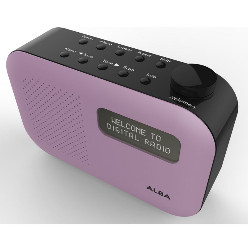 Alba Mono DAB Radio Purple (Unit Only) DAB Digital Radios Home Audio Audio & Video GMV