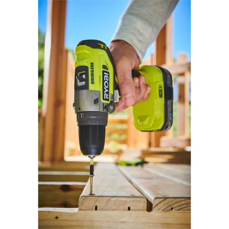 Ryobi R18PD5 120G ONE 18v Cordless Brushless Combi Drill Drills Screwdrivers Garden Power Tools GMV Trade