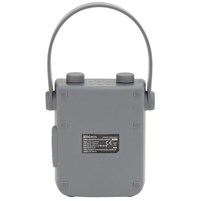 Bush All Weather Rechargeable Bluetooth DAB Radio Grey DAB Digital