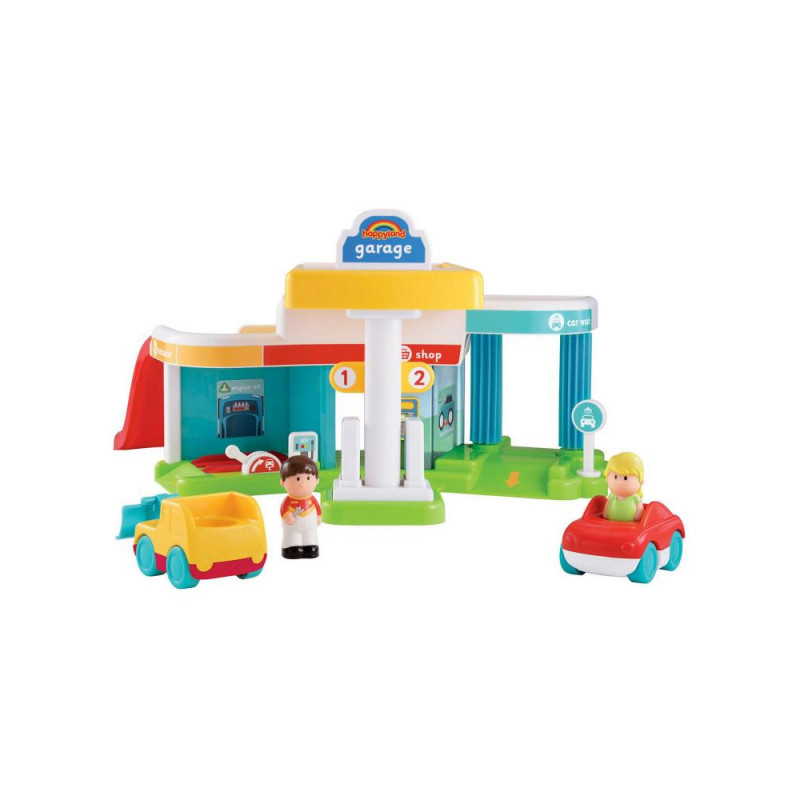 Early Learning Centre HappyLand Super Sounds Garage Set Toys, Cars