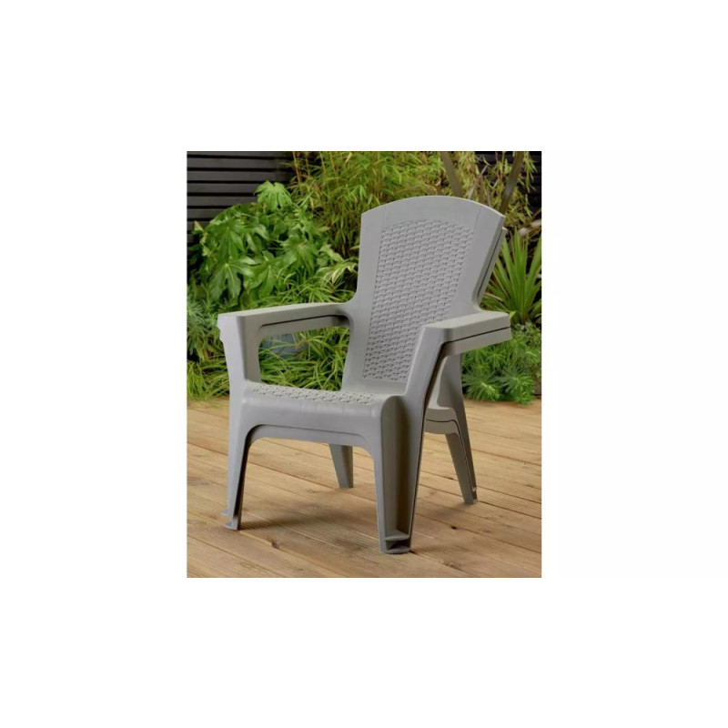 Home Baltimore 2 Seater Bistro Set Light Grey Garden Furniture