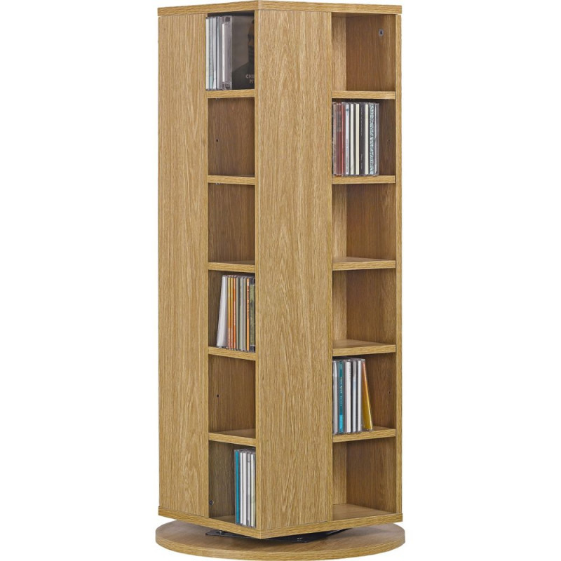 Twister DVD, BluRay & CD Storage Unit Oak Effect Storage Units