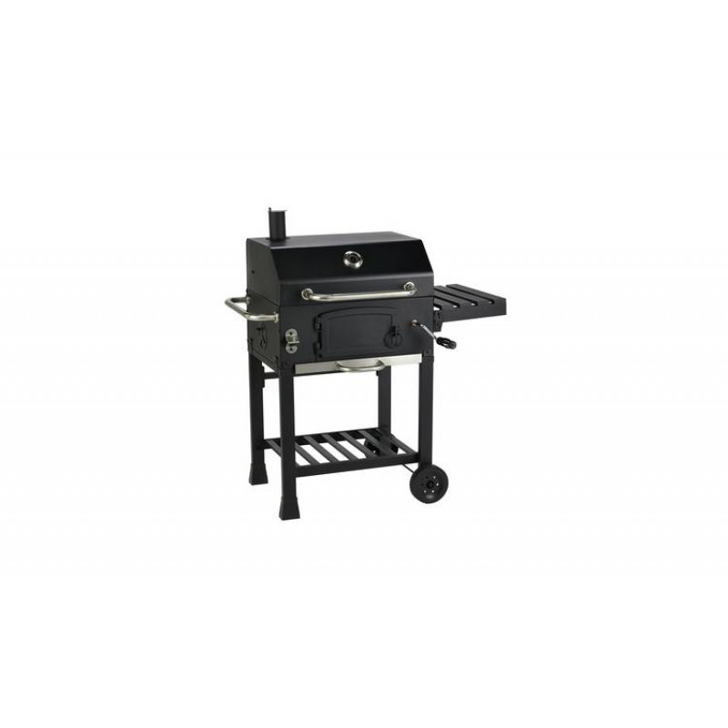 Home American Style Charcoal BBQ Black No Charcoal Tray Crank