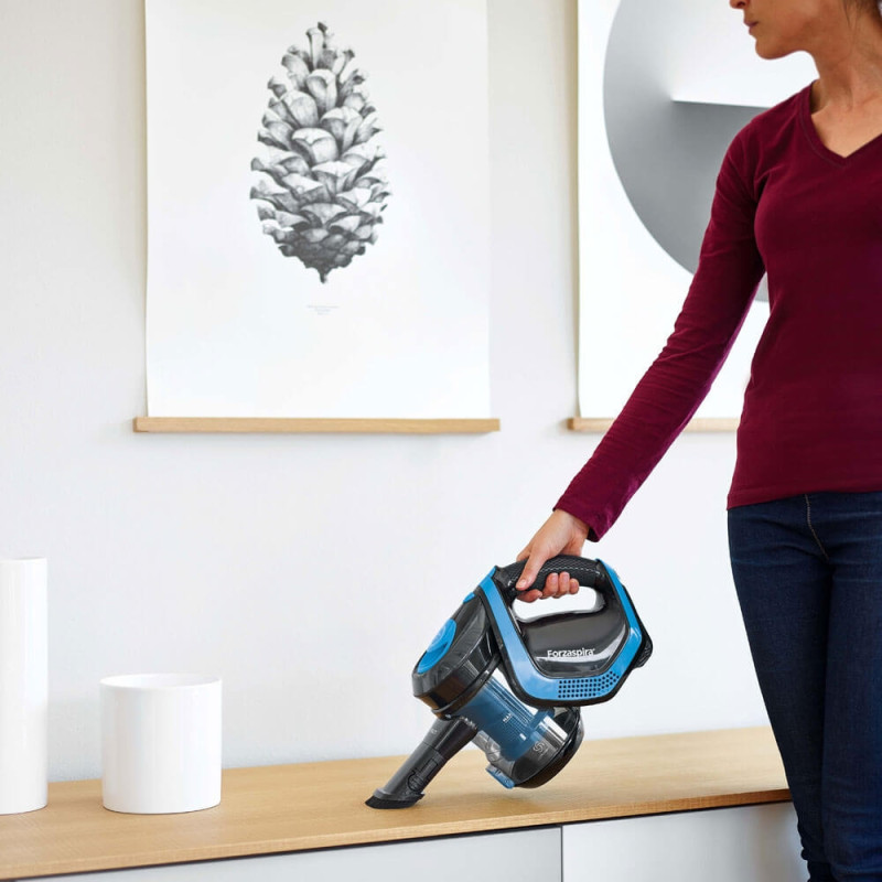 Polti Forzaspira SR100 Cordless Rechargeable Slim Vacuum Cleaner Blue