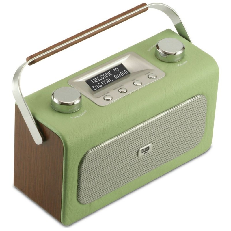 Bush Leather DAB/FM Radio Pistachio DAB Digital Radios Home Audio