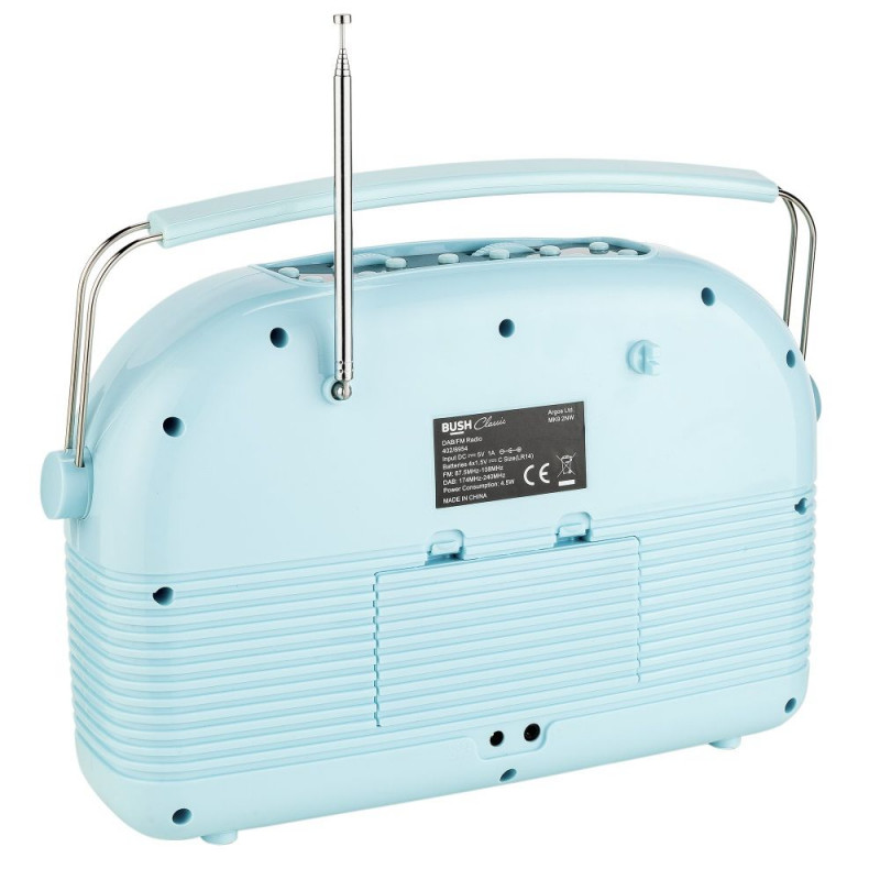 Bush Classic Retro DAB Radio Cornflower Blue DAB Digital Radios