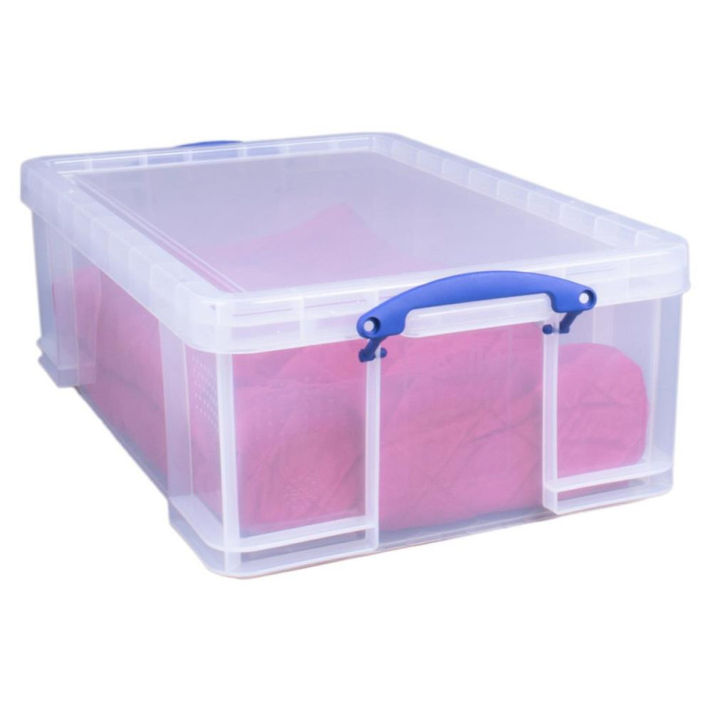 Really Useful 50 Litre Plastic Storage Box Clear Storage Units Furniture GMV Trade
