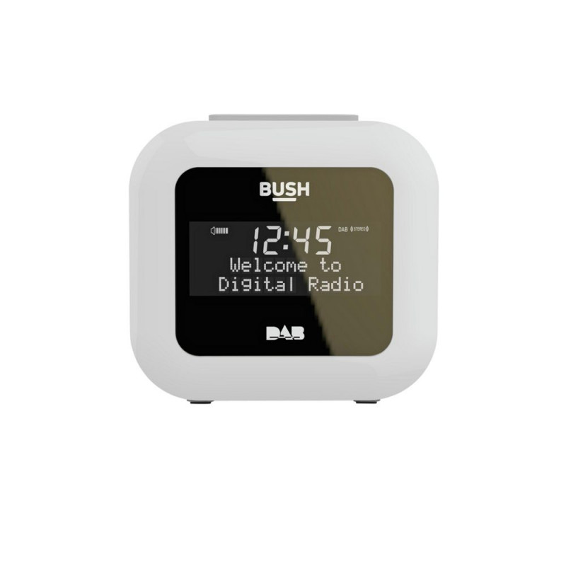Bush DAB Alarm Clock Radio White Alarm Clocks & Radios Home Audio