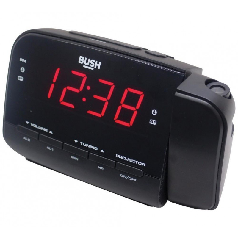 Bush Projection Alarm Clock Black Alarm Clocks & Radios Home