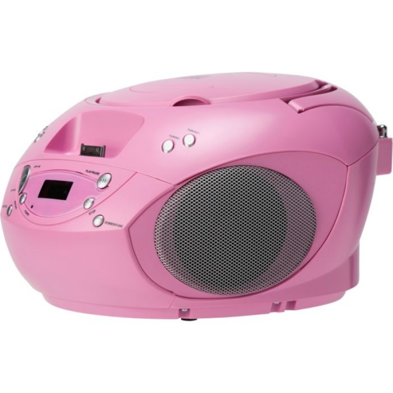 Bush Portable CD Player with iPod Docking Pink CD Players