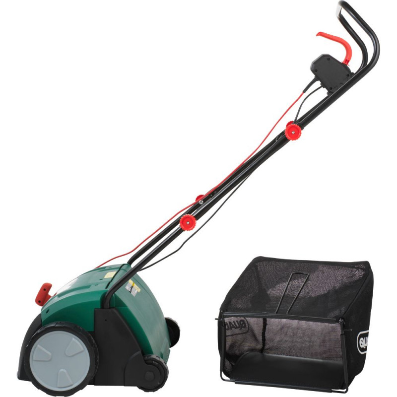 Qualcast 1300w electric scarifier and outlet raker