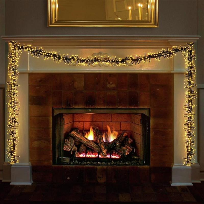 Premier Decorations 960 LED & Timer Christmas Cluster Lights Vintage