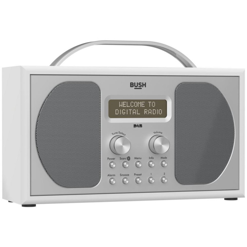 Bush Stereo Bluetooth DAB Radio Piano Gloss White DAB Digital