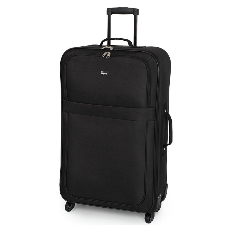 Go explore suitcase silver hotsell