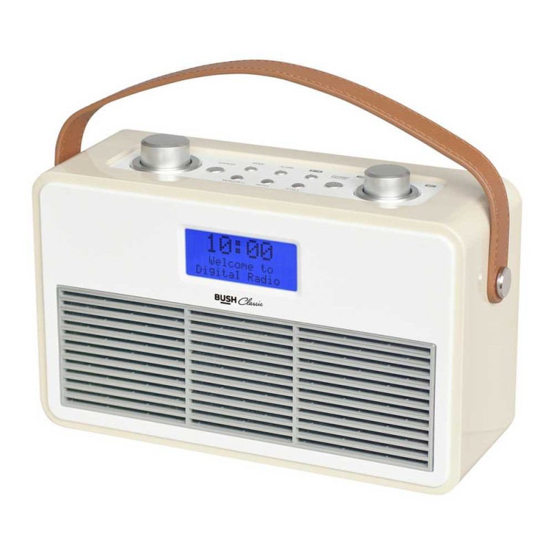 Bush Classic DAB Radio Cream (Battery Operated Only) DAB Digital
