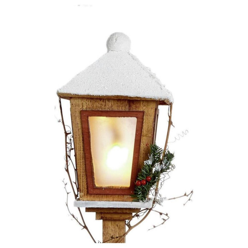 Home Battery Operated Christmas Lamp Post With LED Lights Warm White