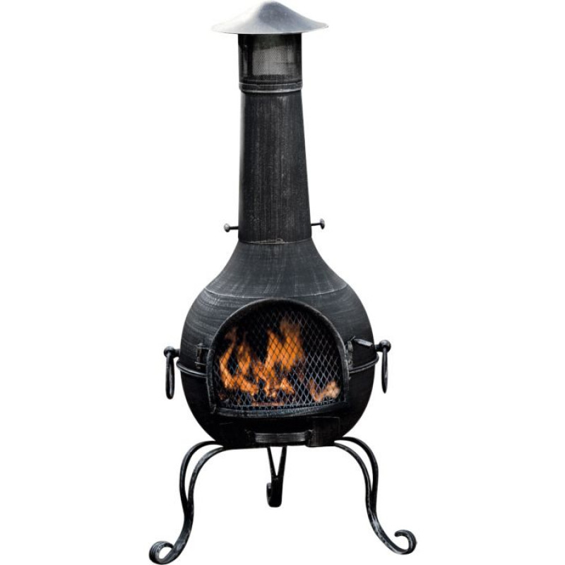 Medium Cast Iron Chiminea Fireplaces & Chimineas Travel & Outdoor