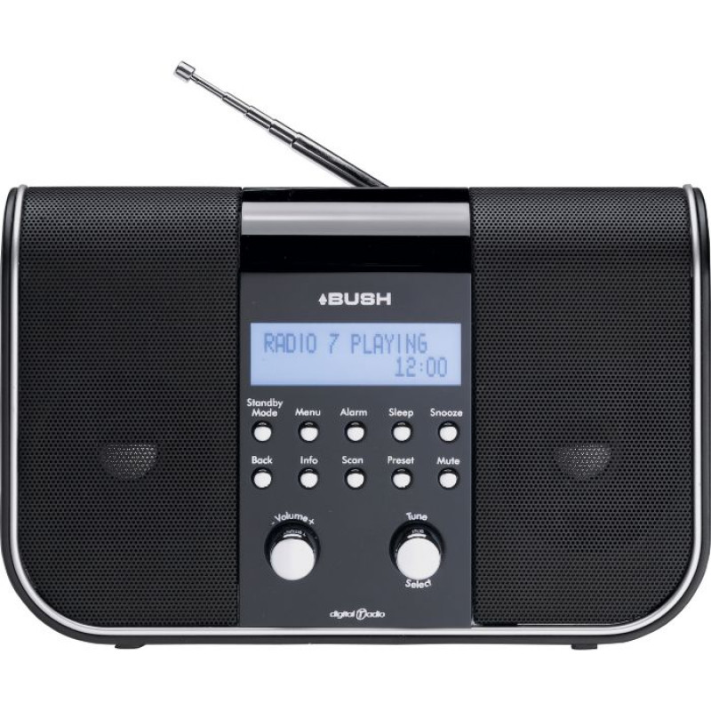 Bush Bullet DAB Radio Black DAB Digital Radios Home Audio Audio