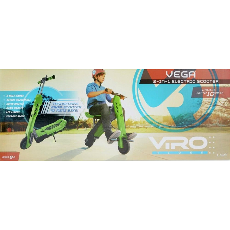 Viro Vega 2 in 1 Transforming Electric Scooter Outdoor Toys Toys