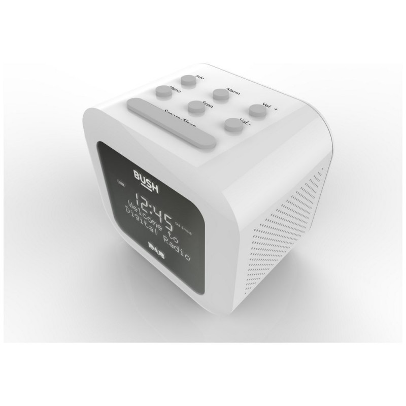 Bush DAB Alarm Clock Radio White Alarm Clocks & Radios Home Audio