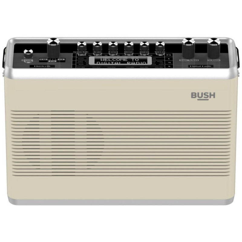Bush Retro DAB Radio Cream (No Bluetooth) DAB Digital Radios Home