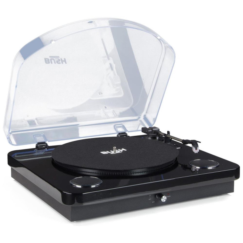 Bush Turntable Record Player with Speakers Black Other Audio