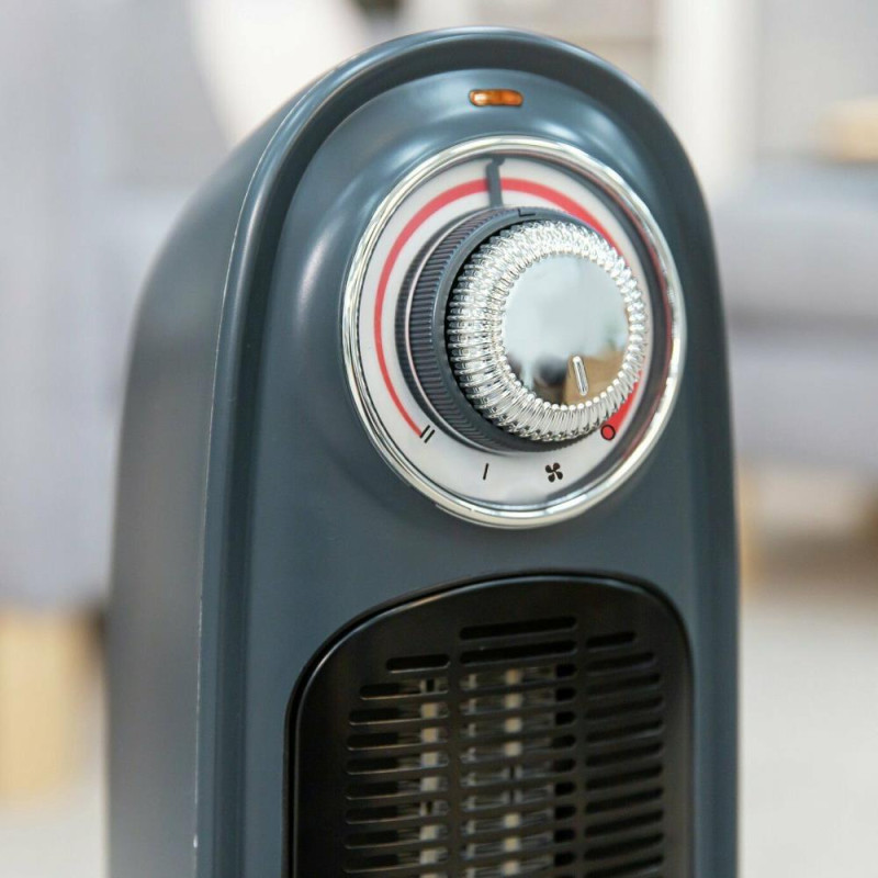 Russell Hobbs RHRETFH1002G 2kw Retro Tower Fan Heater Grey Fan