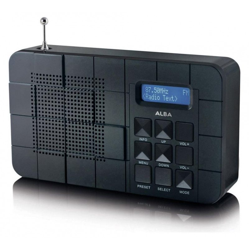 Alba DAB/FM Radio Black DAB Digital Radios Home Audio Audio