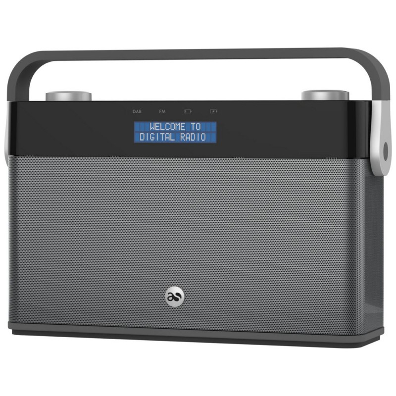 Acoustic Solutions DAB Radio Grey DAB Digital Radios Home Audio