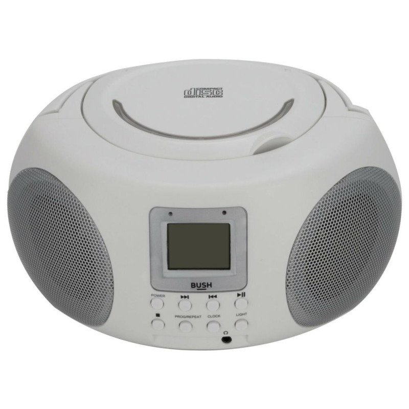 Bush FM Boombox CD Player White (No Party Lights) CD Players & Cassette Players Home Audio