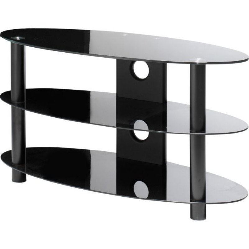 Black oval hotsell tv stand
