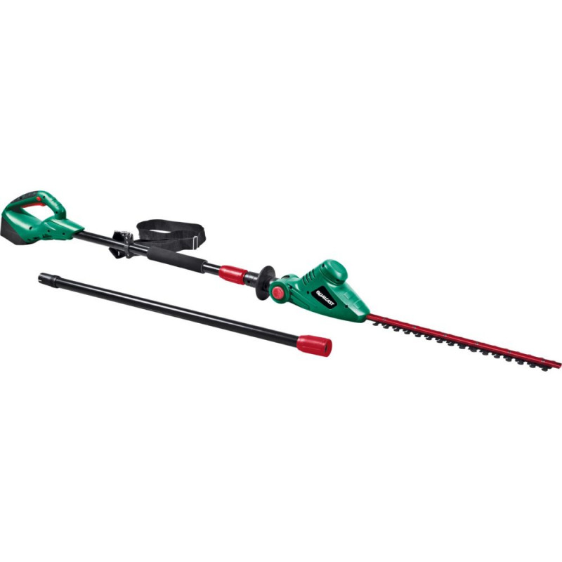 qualcast cordless pole hedge trimmer