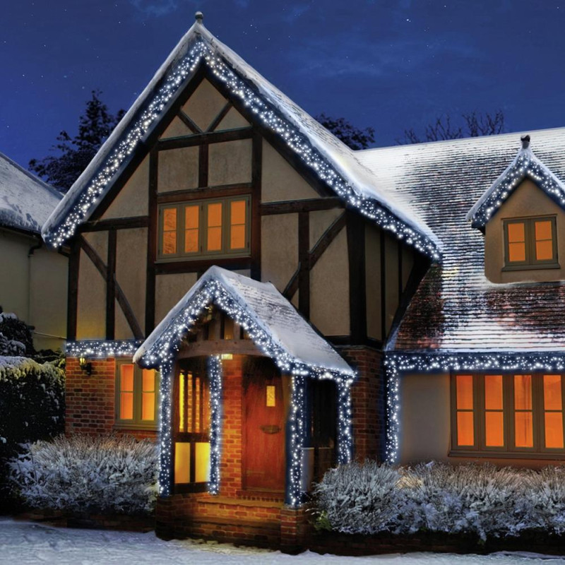 Premier 3000 LED MultiAction Cluster Christmas Lights White