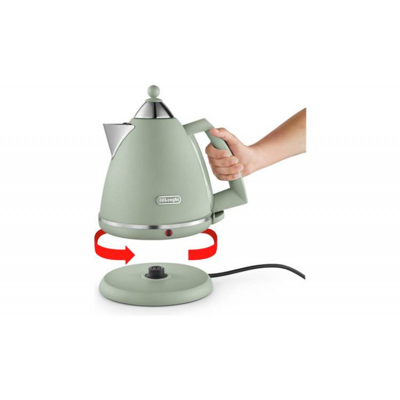 DeLonghi KBX3016.GR Argento Flora 3kw Cordless Jug Kettle Green GMV
