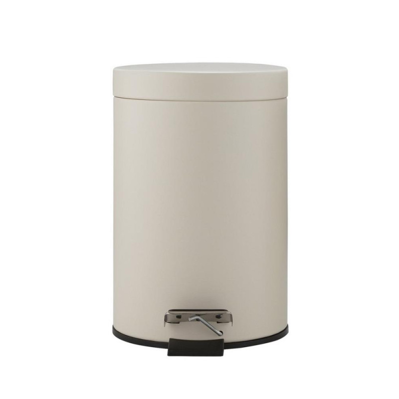 Home 3 Litre Slow Close Bathroom Bin Cream Bins Stock Clearance