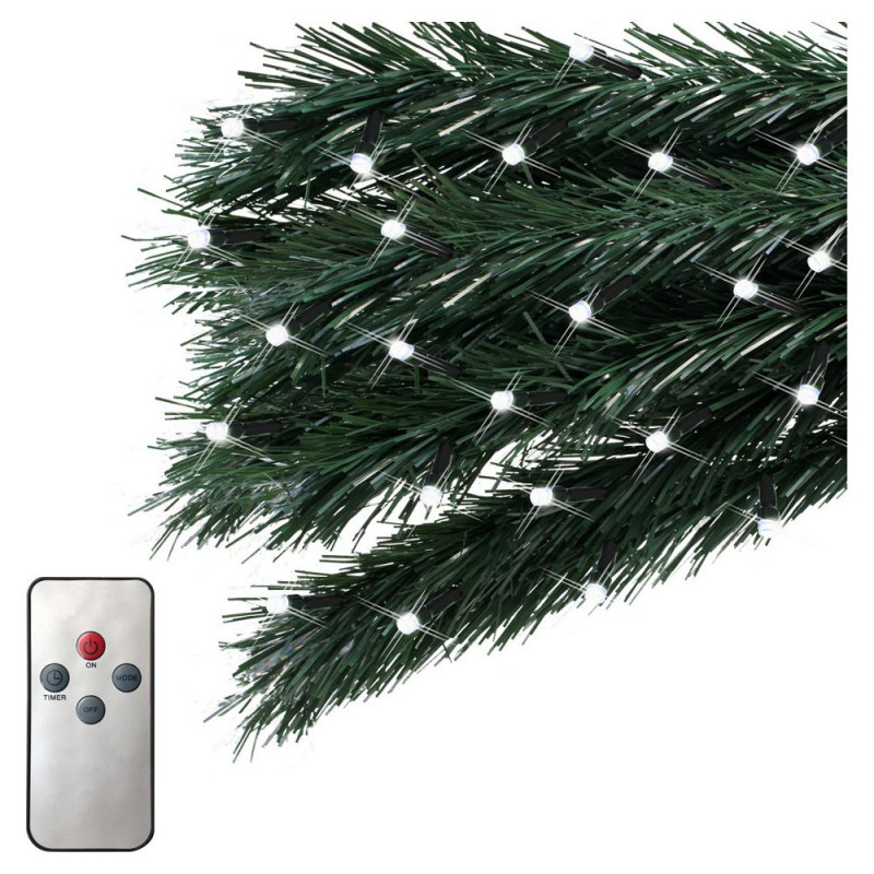 Christmas 200 Remote Control LED Lights White Christmas
