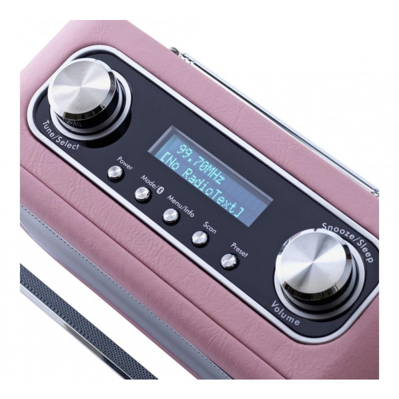 Bush Leather DAB Radio Pink DAB Digital Radios Home Audio Audio