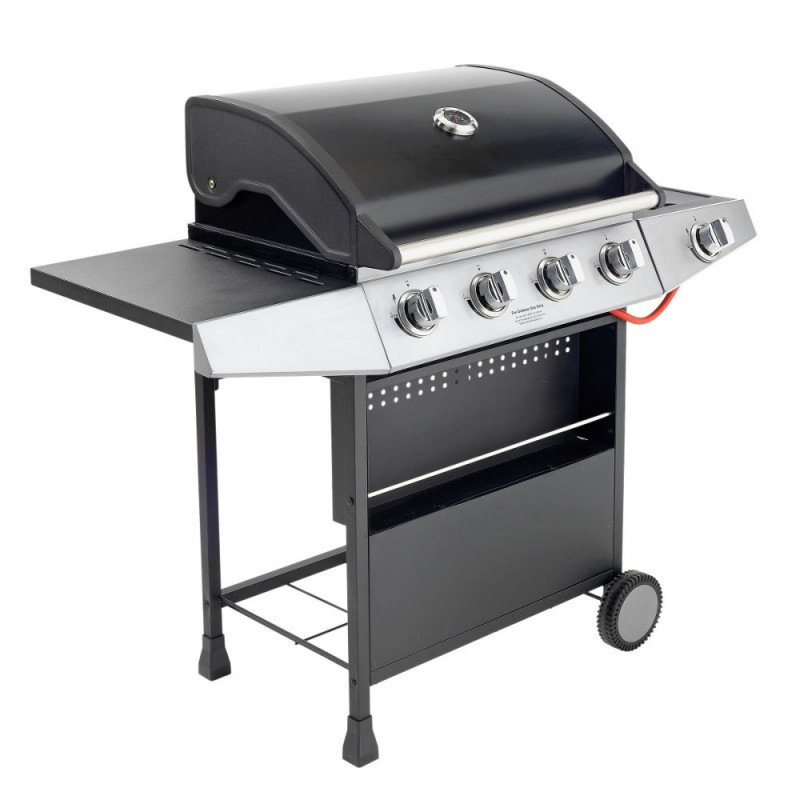 Premium 4 Burner Gas BBQ with Side Burner Barbecues Travel