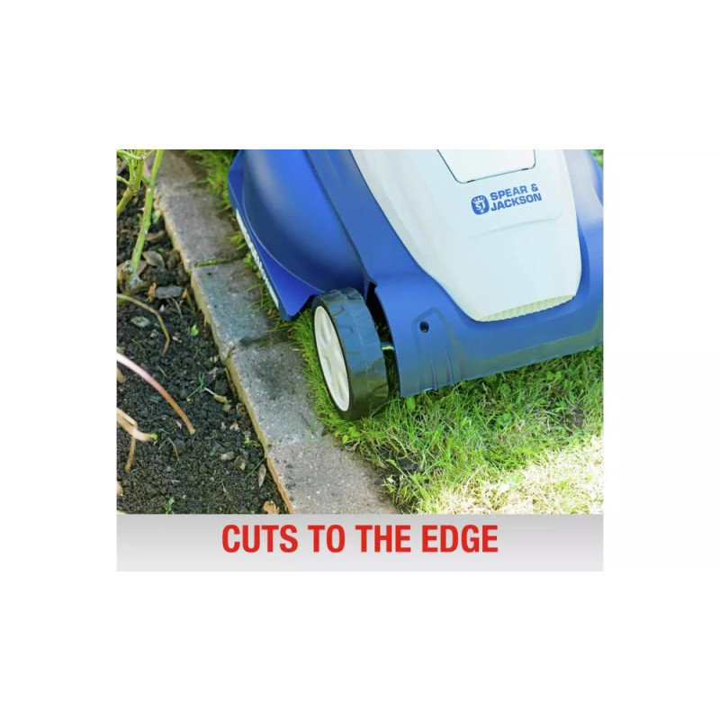 Spear Jackson 42cm Cordless Lawnmower With 2 Battery Packs 40V