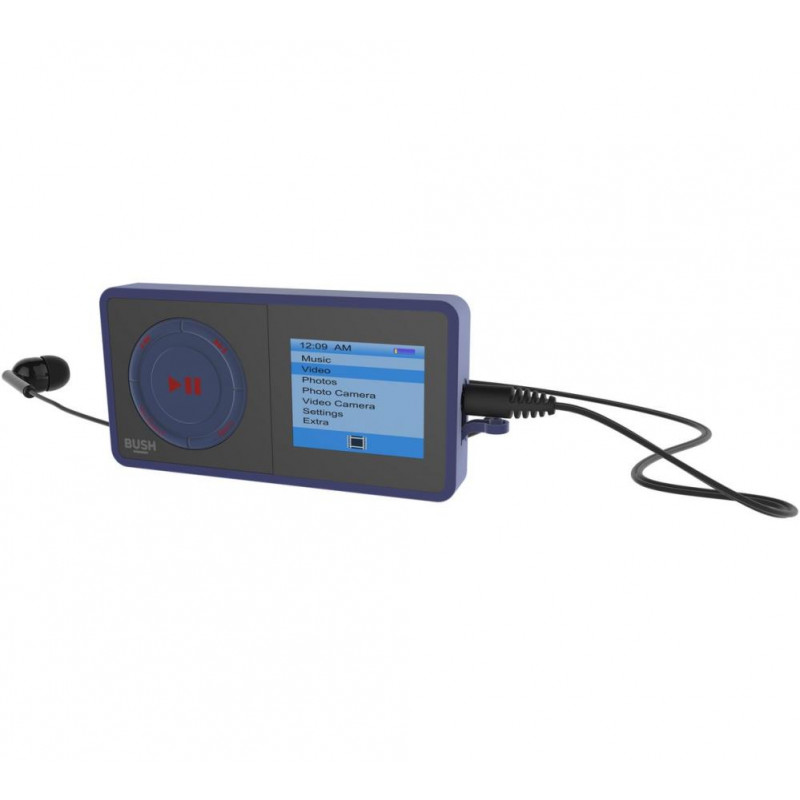 Bush 8GB MP3 Music Player With FM Radio Blue MP3 Players & Docking