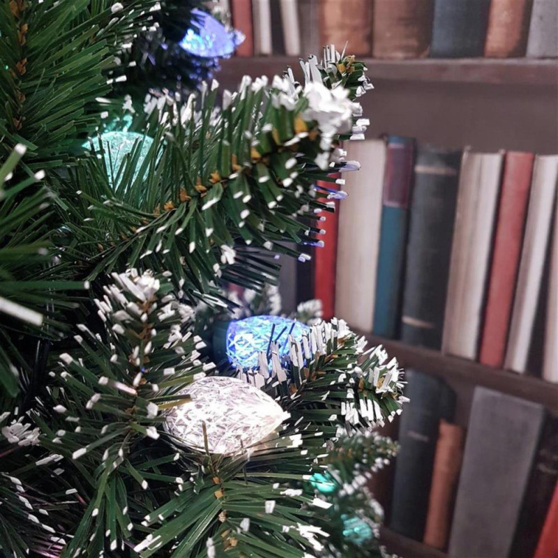 Premier Decorations 7ft Rockingham PreLit Christmas Tree Green