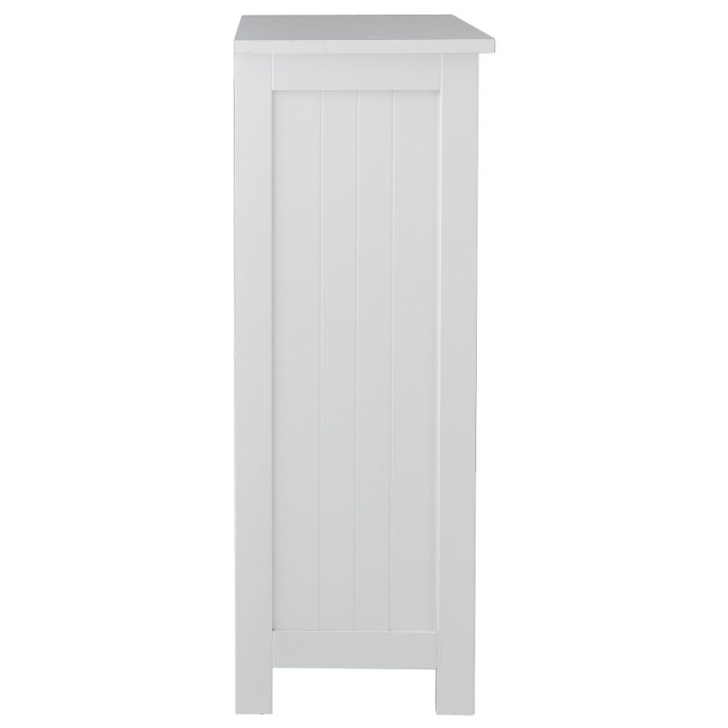 Shaker Slimline Hall Storage Unit with Cupboard White Storage Units