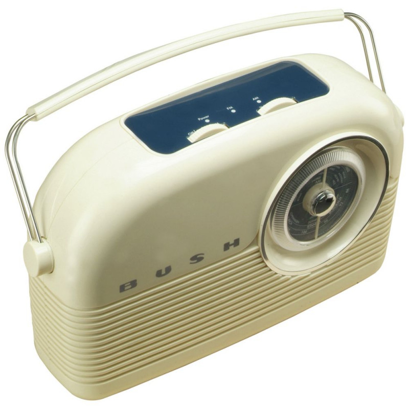 Bush Retro FM Radio Cream Alarm Clocks & Radios Home Audio