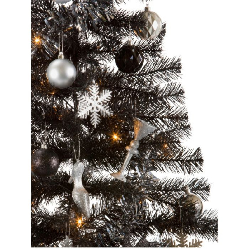 Black Ready to Dress Decadence Christmas Tree 6ft (No Base