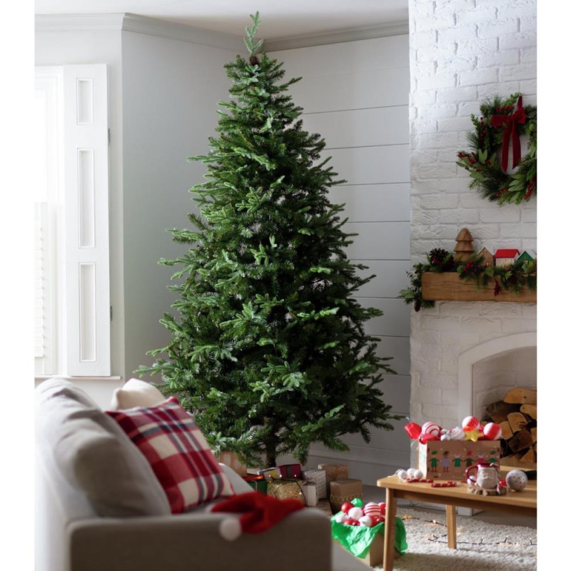 Habitat 8ft Mixed Tip Natural Upswept Christmas Tree Green