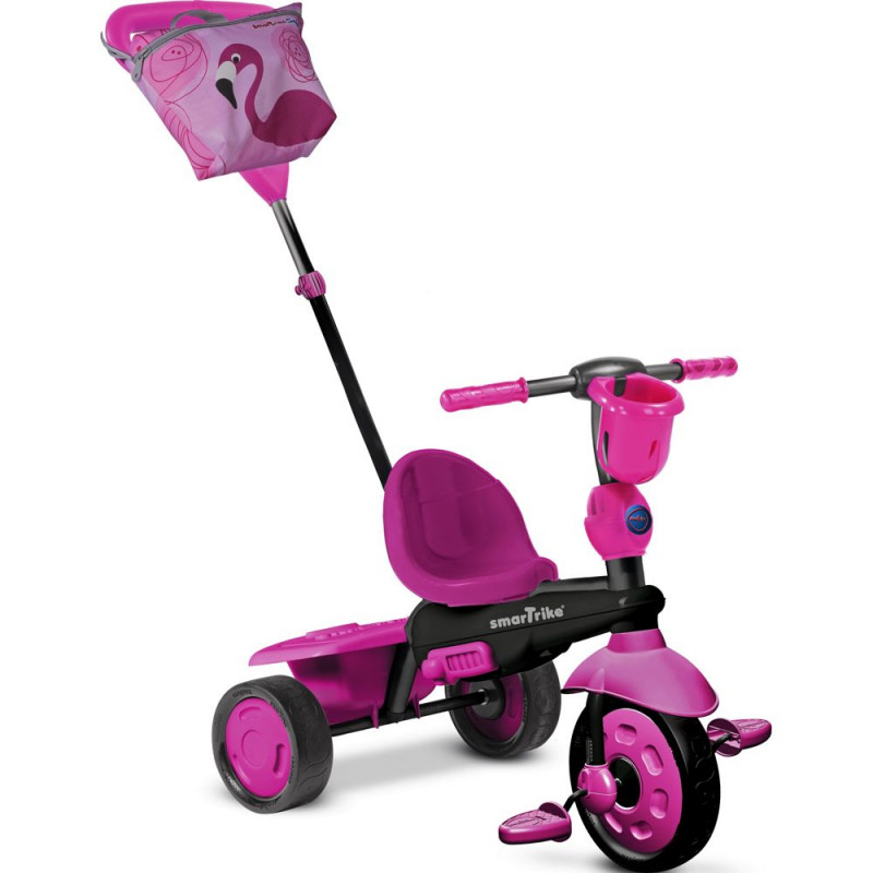Smart Trike 4 in 1 Touch Steering Safari Ride On Flamingo